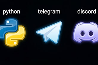 build a custom telegram or discord bot in python