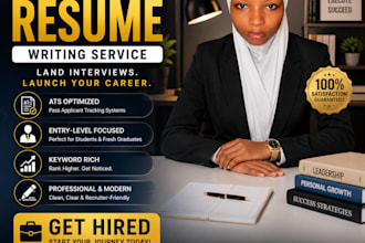 write ats optimized entry level resume CV and cover letter