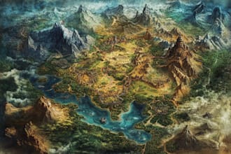draw a custom map for fantasy