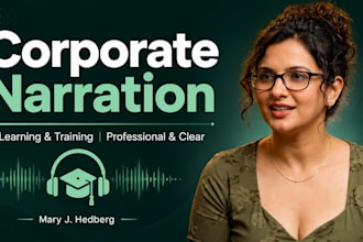 provide warm engaging female voice over for e learning and corporate narration