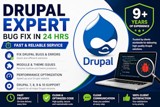 fix drupal bugs, errors, and issues quickly