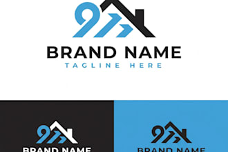 design professional handyman and roofing business logo