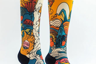 unique socks design and custom socks design