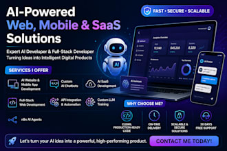 develop ai software, ai website, ai saas app, ai automation, ai web app, ai hr