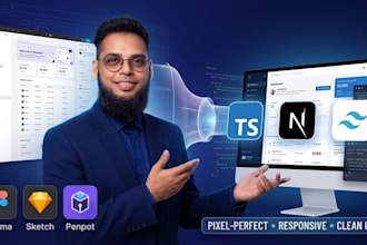 convert figma to nextjs and tailwind CSS pixel perfect