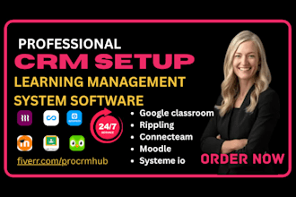 setup lms software crm 360learning moodle duolingo rippling talentlms systeme io