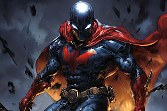 illustrate a superhero comic and marvel character