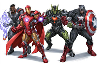 do a superhero comic
