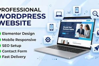 design a wordpress website with elementor