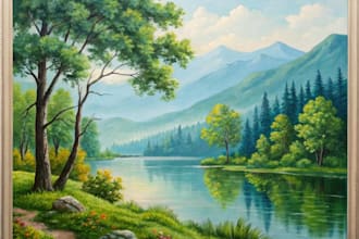 make artistic oil painting for gifts and home decor