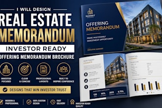 design real esate memrandum investor ready offering memrandum brochure om