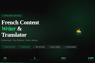 write and translate french content for your business