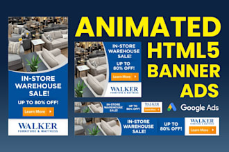 design google banner ads, affiliate web banner, HTML5 animated banner ads