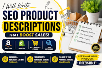 write SEO product descriptions for your ecommerce store