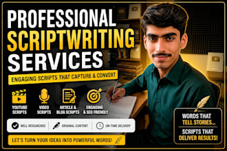 write viral youtube scripts for faceless cash cow channels