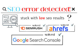 fix technical SEO errors from ahrefs and semrush and do complete website audit