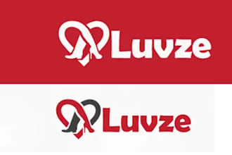design unique dating logo in 08 hours