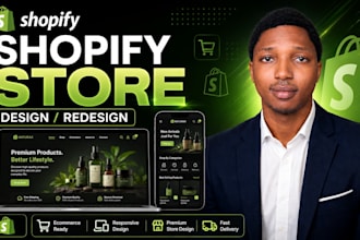 design modern shopify store for your business