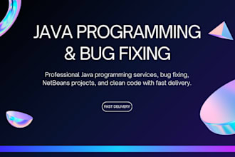 do java programming tasks and fix java bugs
