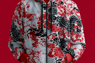 design a hoodie in a modern and trendy style