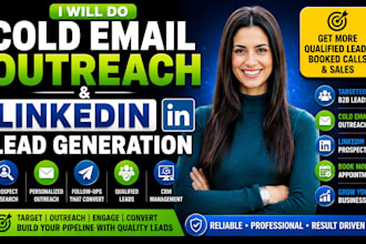 do cold email outreach and linked lead generation