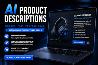 write high converting ai product descriptions for shopify stores