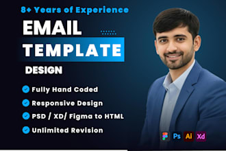 design HTML email template, responsive email template