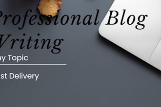 write well researched blog posts and articles