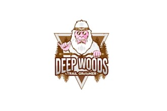 design big foot chill groomer deep woods trail groomers logo