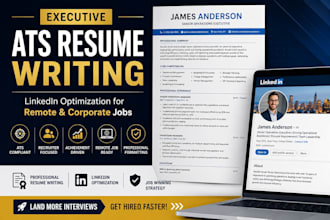 write executive ats resume linkedin optimization for remote and corporate jobs