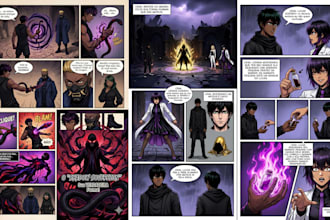 create comic page, anime manga panel, nsfw comic illustration, mangaka, webtoon