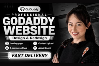design, redesign, or build a professional godaddy website
