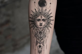 design a modern and minimalist tattoo design