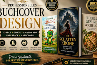 gestalte professionelle buchcover ebook cover, kindle cover und taschenbuchcover