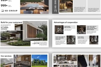 design property investment pitch presentation, development proposal deck