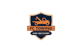 design super classic towing company logo