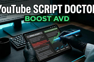 be your youtube script doctor to optimise retention and avd