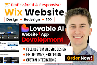 do wix website design and redesign, lovable ai website design wix lovable expert