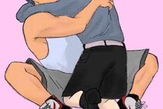 draw a couple in anime style