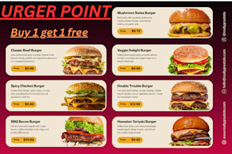 design a menu card