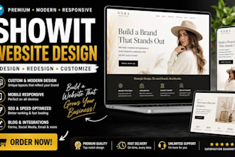 design redesign customize showit website or showit template