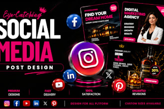 design modern and luxury social media post for brands and businesses