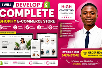 develop complete shopify ecommerce store