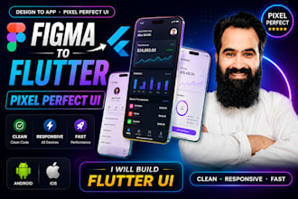 convert figma to flutter design into pixel perfect mobile app UI