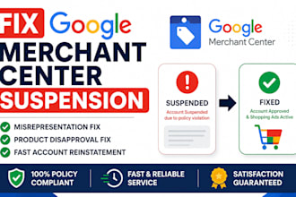 fix google merchant center suspension