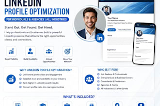do linkedin profile optimization for individual profile and company profile