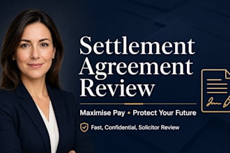 review and advise on your UK employment settlement agreement