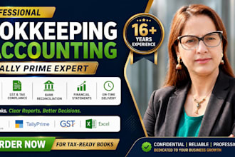do professional bookkeeping and accounting in tally prime