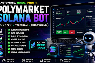 do polymarket bot, pump fun, solana trading bot, telegram bot, auto trading