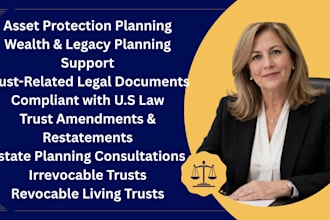 be your USA attorney for estate planning, irrevocable, revocable trust